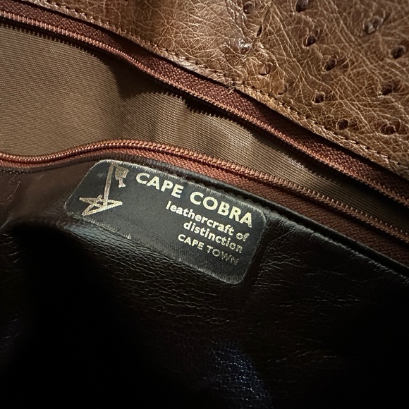 Cape Cobra Vintage Ostrich Leather bag - Capetown - Picture 4 of 5